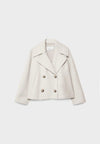 Womens Chic Short Double-Breasted Jacket for Effortless Style - Rebooters