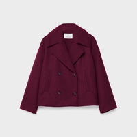 Womens Chic Short Double-Breasted Jacket for Effortless Style - Rebooters