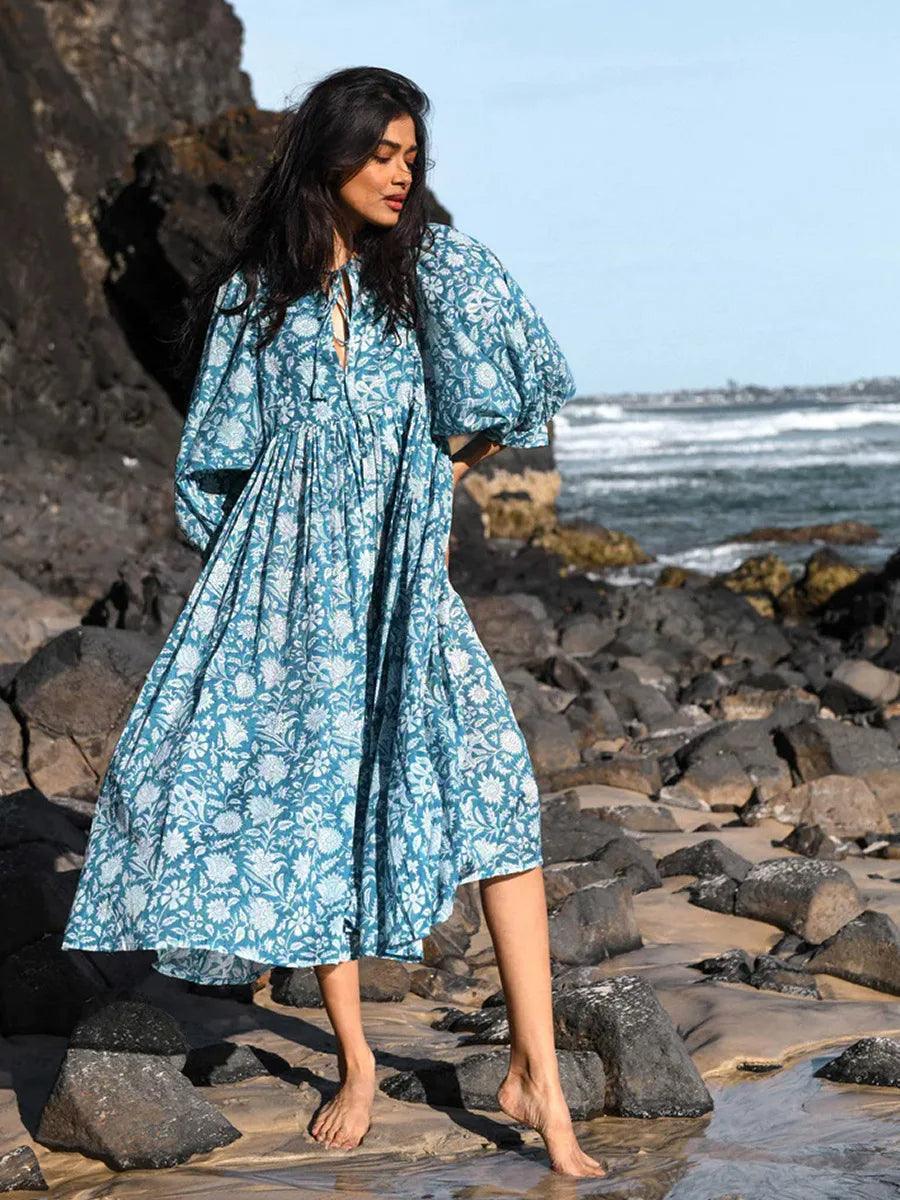 Elegant Kimber Women's Maxi Dress with Floral Print Design Rebooters Maxi Women's Dresses