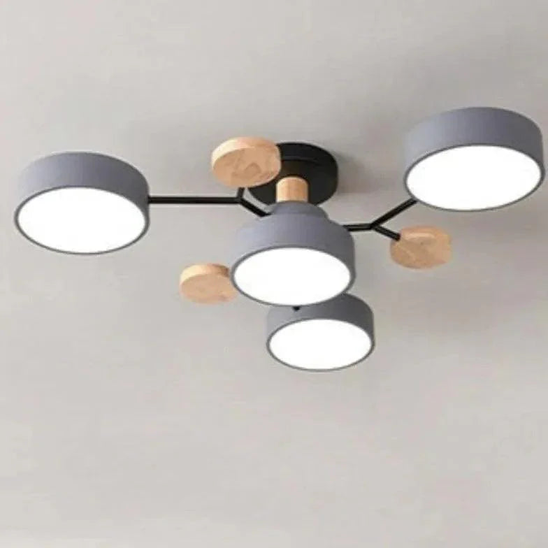 Green Bracket Modern Flush Ceiling Lights for Home Decor - Rebooters