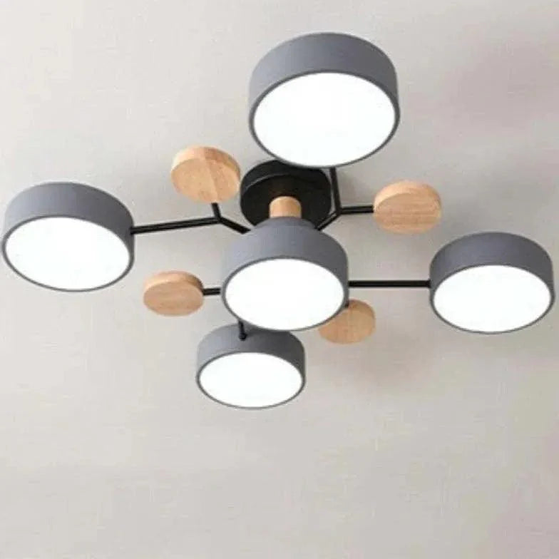 Green Bracket Modern Flush Ceiling Lights for Indoor Use - Rebooters