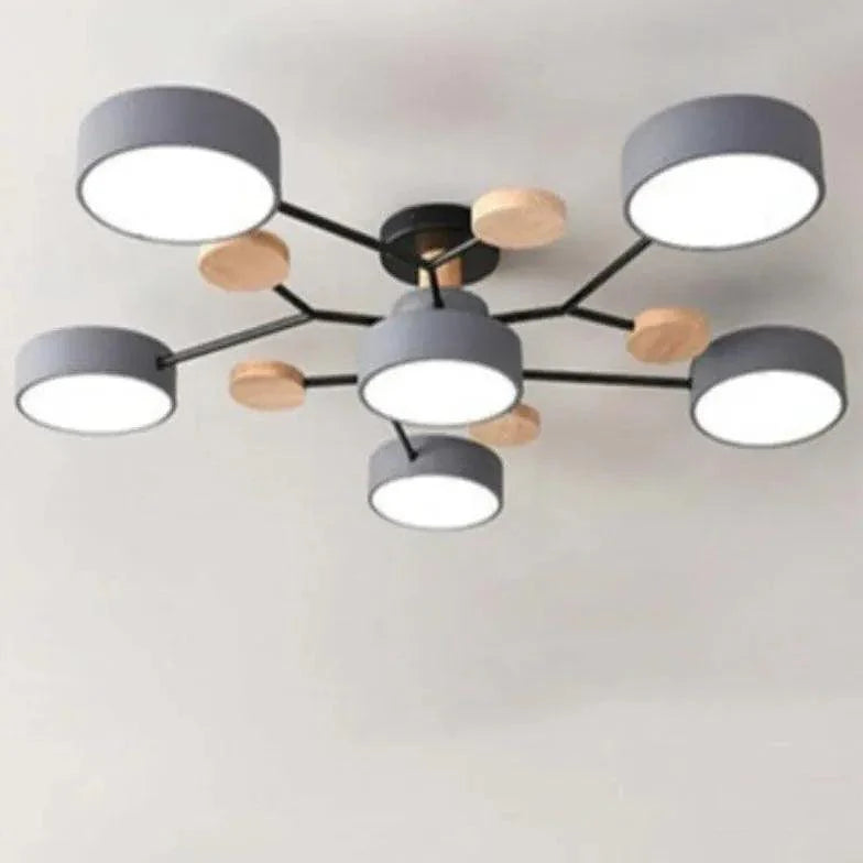 Green Bracket Modern Flush Ceiling Lights for Home Decor - Rebooters