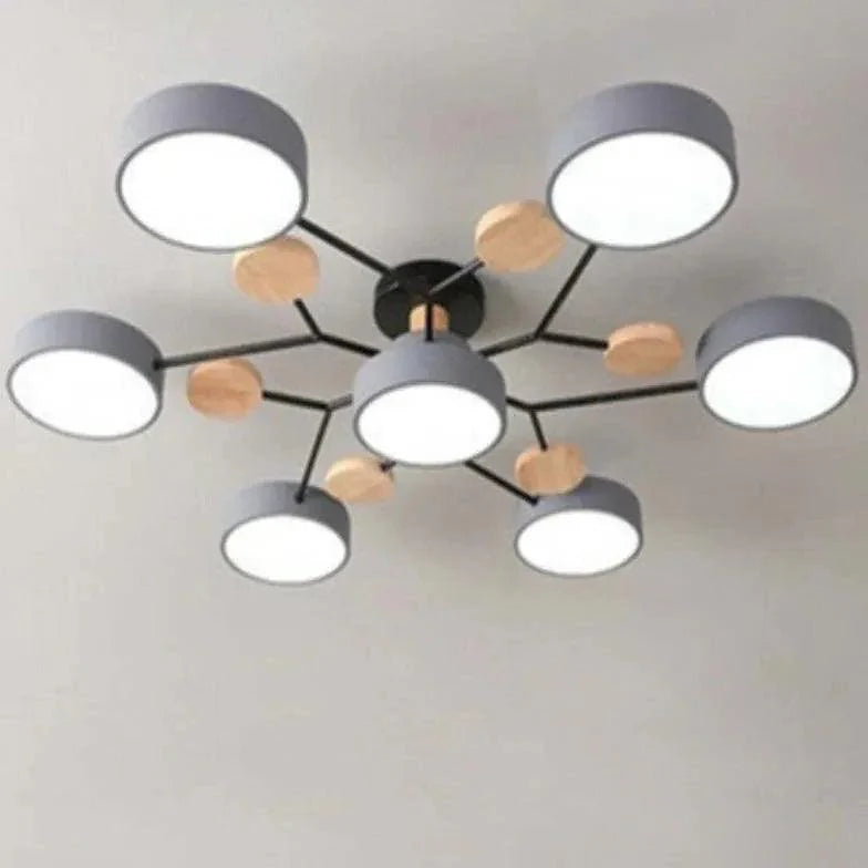 Green Bracket Modern Flush Ceiling Lights for Home Decor - Rebooters