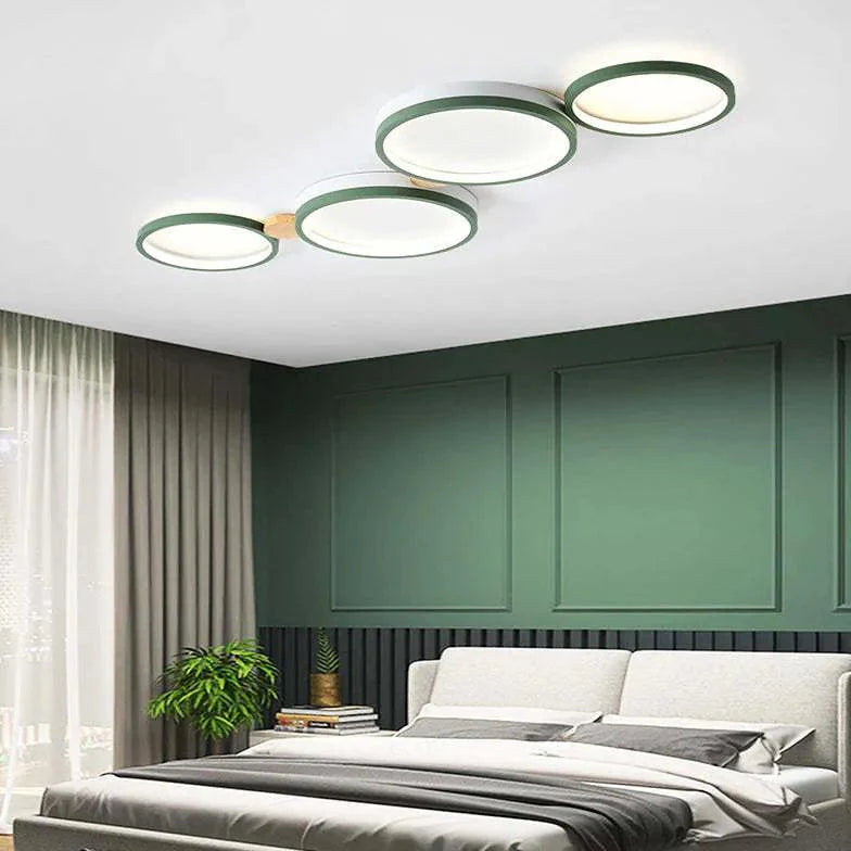 Green Plane LED Modern Flush Ceiling Lights for Home Use - Rebooters