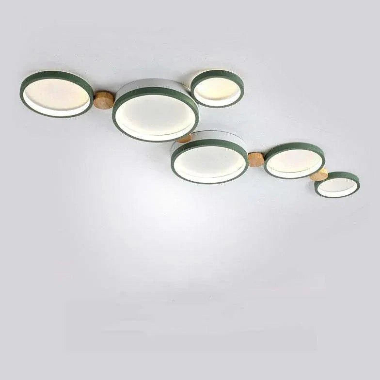 Green Plane LED Modern Flush Ceiling Lights for Home Use - Rebooters