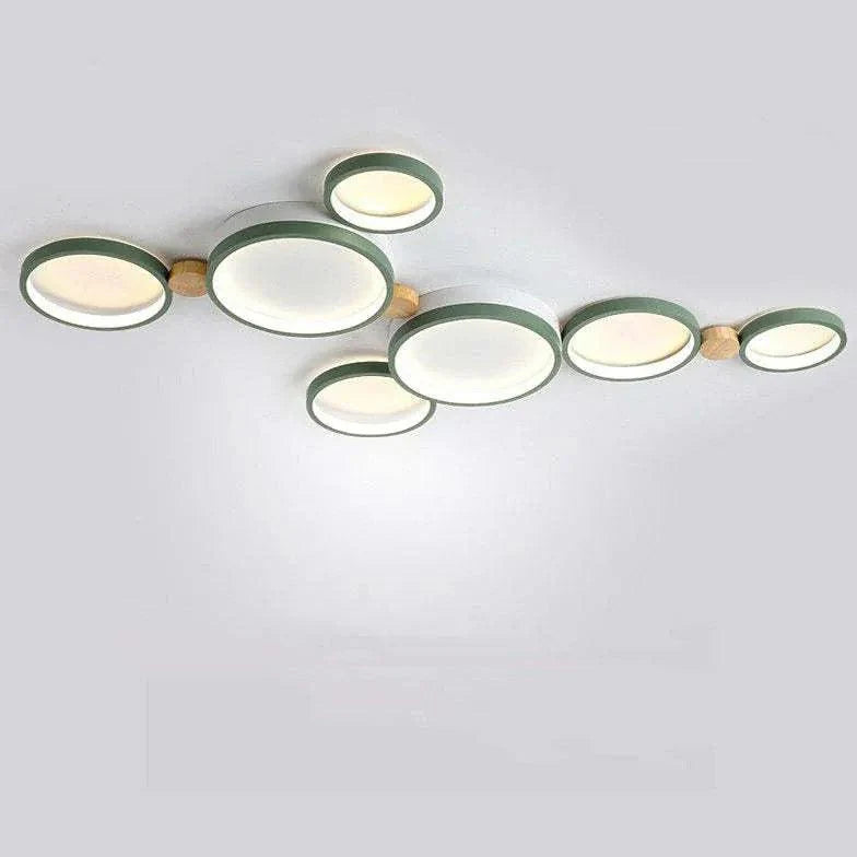 Green Plane LED Modern Flush Ceiling Lights for Home Use - Rebooters