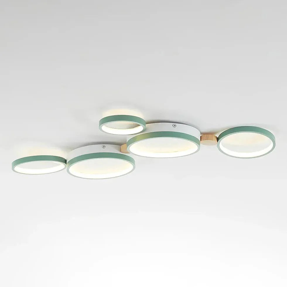 Green Plane LED Modern Flush Ceiling Lights for Home Use - Rebooters