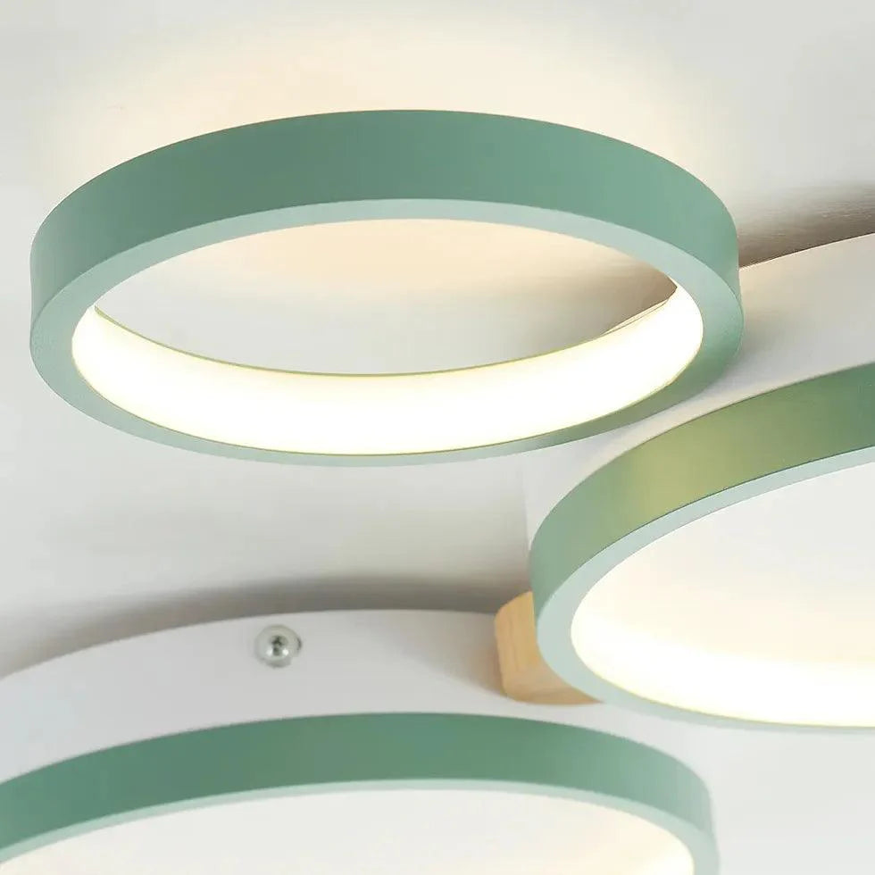 Green Plane LED Modern Flush Ceiling Lights for Home Use - Rebooters