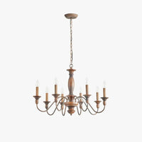 Vintage Candle Holder Wooden Chandelier for Home Decor | Rebooters - Rebooters