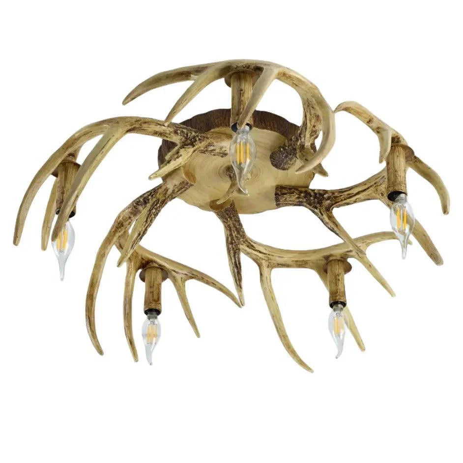 Faux Antler Wooden Multi-Light Vintage Chandelier Decor | Rebooters - Rebooters