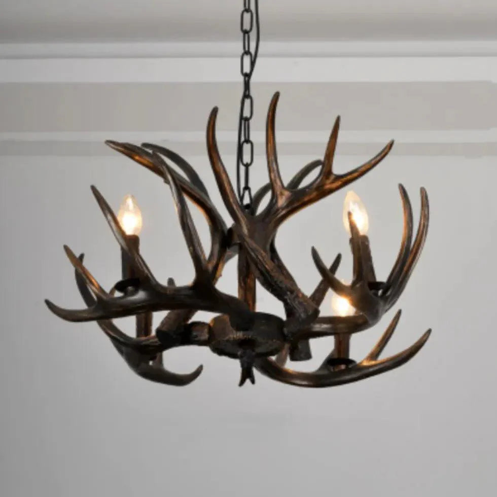 Faux Antler Vintage Candle Holder Chandelier for Home Decor | Rebooters - Rebooters