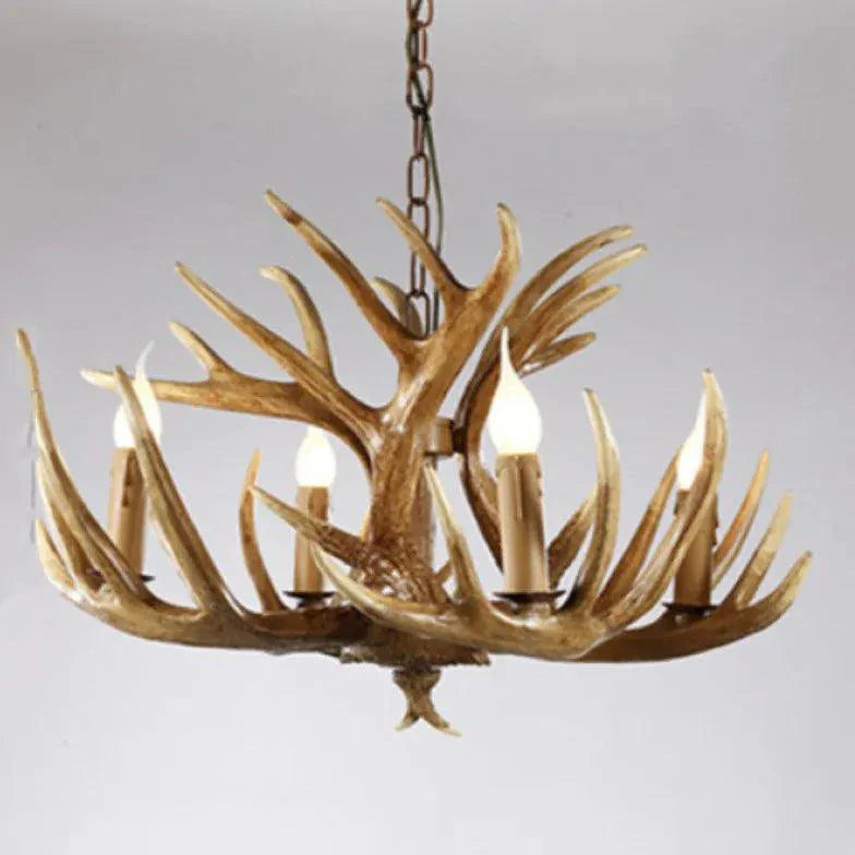 Faux Antler Vintage Candle Holder Chandelier for Home Decor | Rebooters - Rebooters