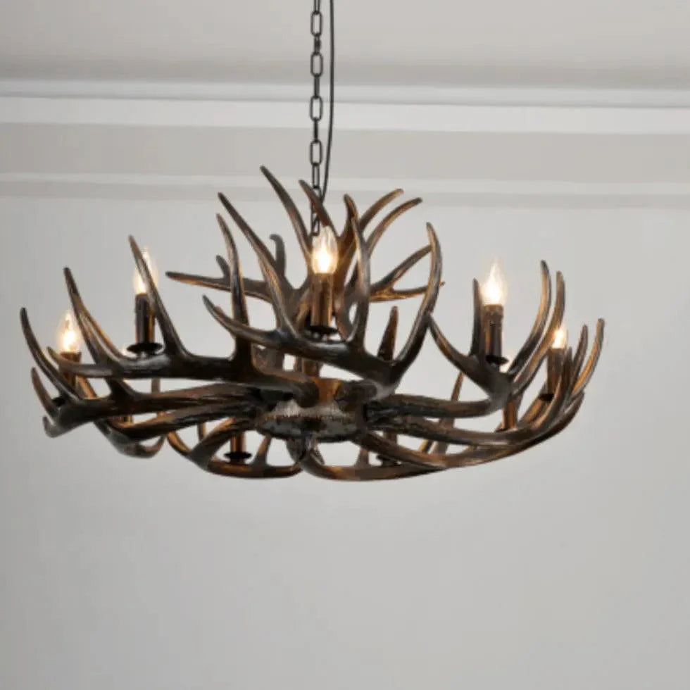 Faux Antler Vintage Candle Holder Chandelier for Home Decor | Rebooters - Rebooters