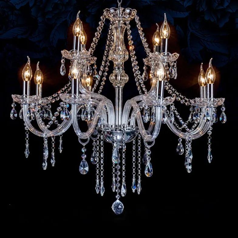 Glass Candle Holders Elegant Vintage Chandelier Design | Rebooters - Rebooters