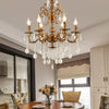 Beaded Candle Gold Vintage Chandelier for Elegant Spaces | Rebooters - Rebooters