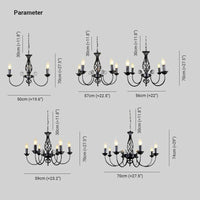 Vintage Style Candelabra Chandelier for Dining Room Décor | Rebooters - Rebooters