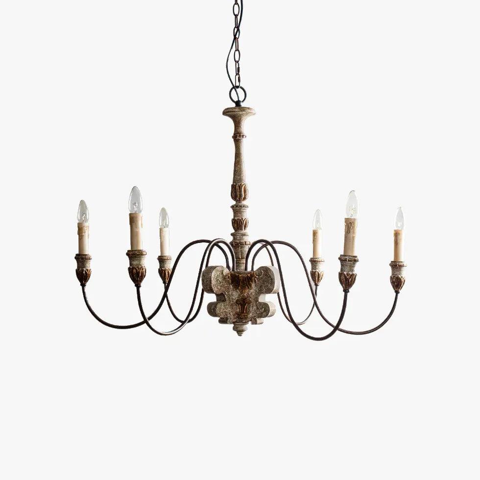 Six-Light Design Classic Decorative Vintage Chandelier Fixture | Rebooters - Rebooters