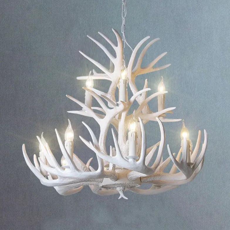 Natural Sculpture White Modern Chandelier for Home Decor | Rebooters - Rebooters