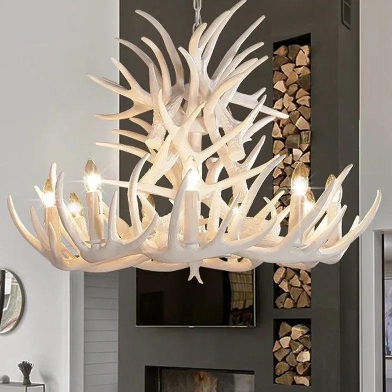 Natural Sculpture White Modern Chandelier for Home Decor | Rebooters - Rebooters