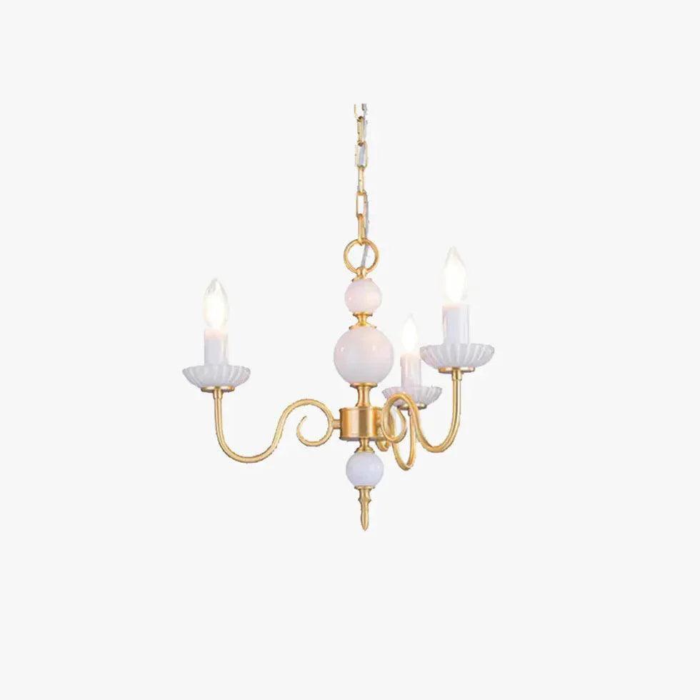 Ceramic Candle Holder Golden Vintage Chandelier for Home Decor | Rebooters - Rebooters