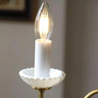 Ceramic Candle Holder Golden Vintage Chandelier for Home Decor | Rebooters - Rebooters