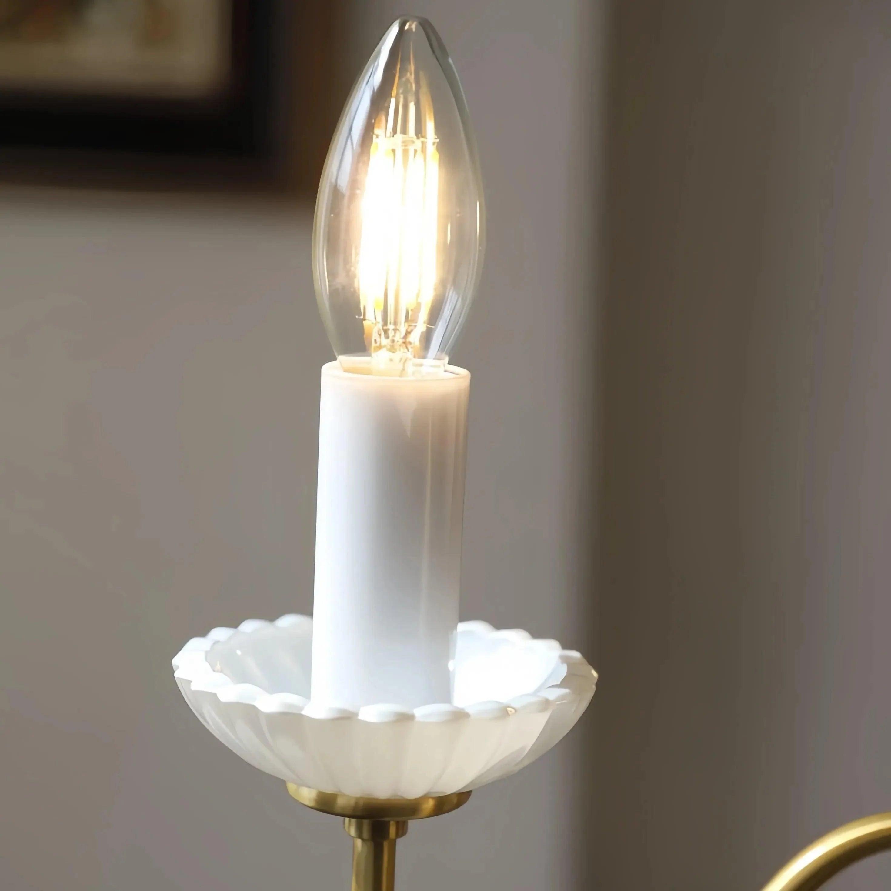 Ceramic Candle Holder Golden Vintage Chandelier for Home Decor | Rebooters - Rebooters
