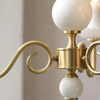 Ceramic Candle Holder Golden Vintage Chandelier for Home Decor | Rebooters - Rebooters