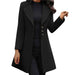 Womens Chic Tailored Longline Overcoat for Stylish Elegance - Rebooters