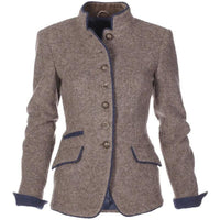 Womens Stylishly Tailored Wool Button-Up Jacket for Elegance - Rebooters