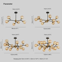Multi-Angle Star Modern Chandelier for Living Room Decor | Rebooters - Rebooters