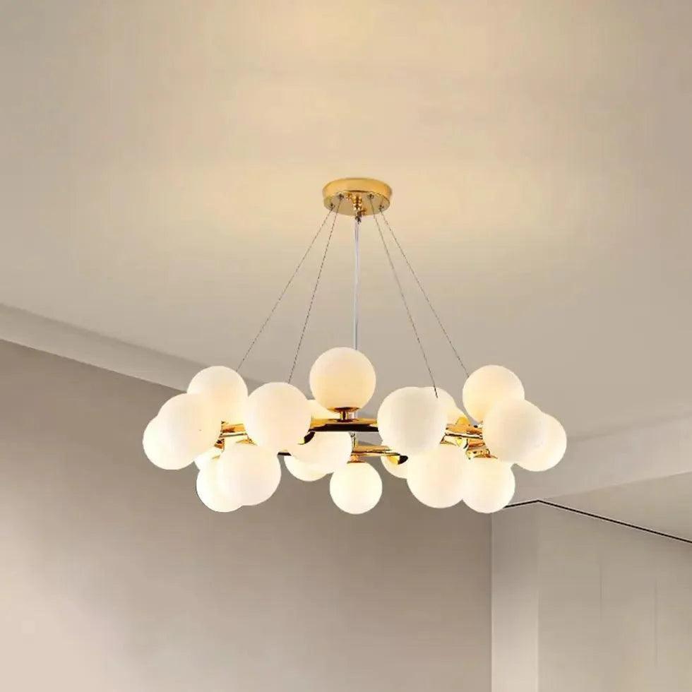 Glass Bubble LED Modern Chandelier for Elegant Spaces | Rebooters - Rebooters