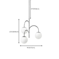 Three-Head Glass Ball Minimalist Pendant Light for Dining Room | Rebooters - Rebooters