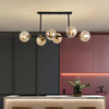 Gold Glass Ball Multi-Head Pendant Light for Living Room | Rebooters - Rebooters