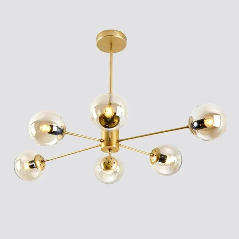 Glass Ball Multi-Head Modern Luxury Pendant Light Fixture | Rebooters - Rebooters