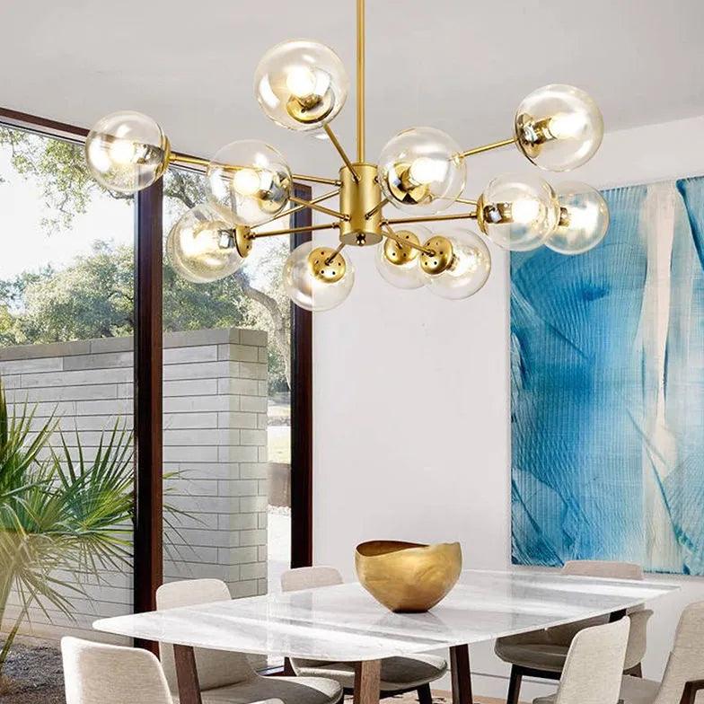 Glass Ball Multi-Head Modern Luxury Pendant Light Fixture | Rebooters - Rebooters