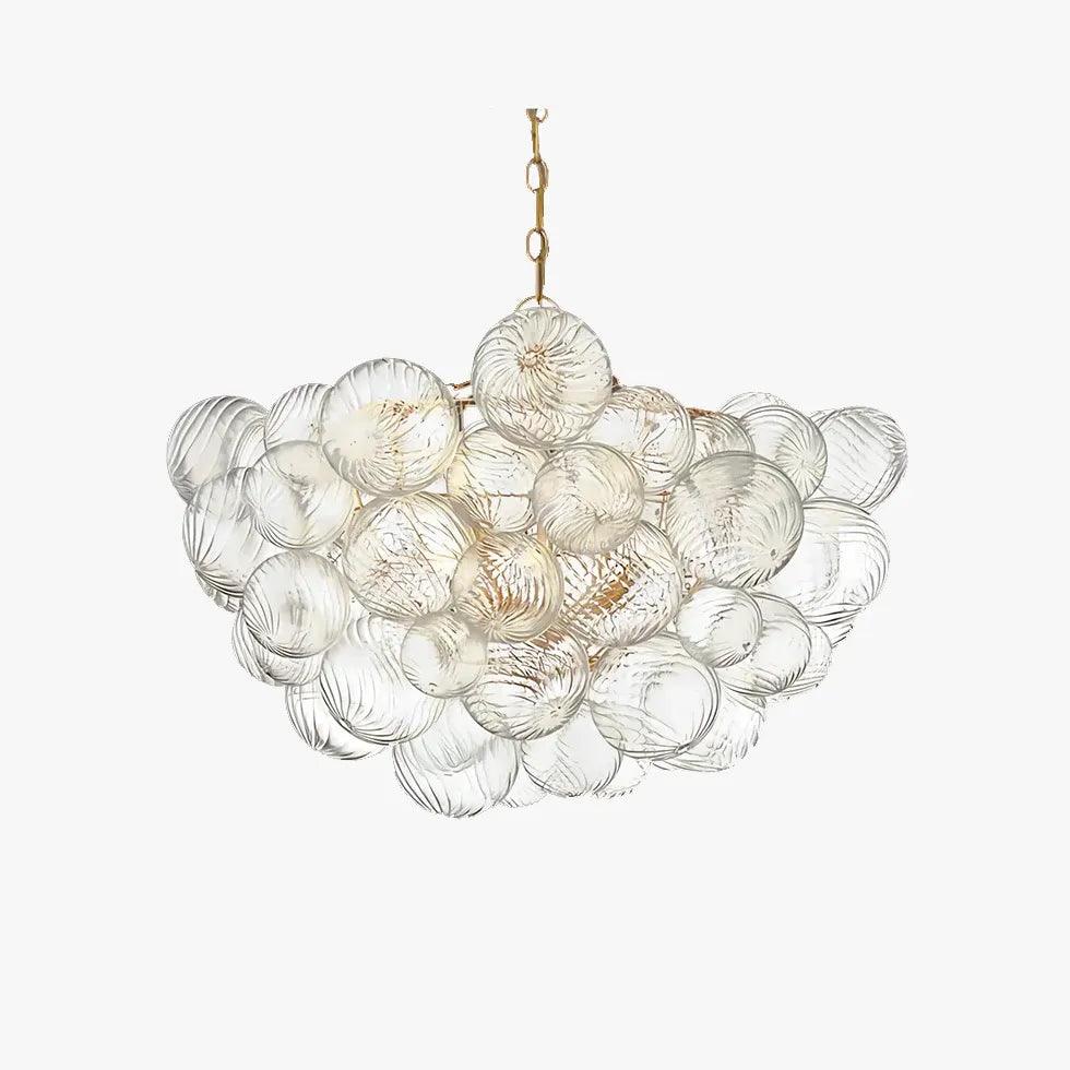 Transparent Glass Spherical Multi-Light Branch Chandelier Design | Rebooters - Rebooters