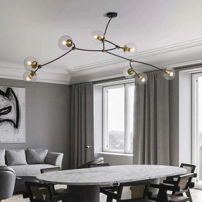 Minimalist Branch Modern Black Chandelier for Stylish Decor - Rebooters