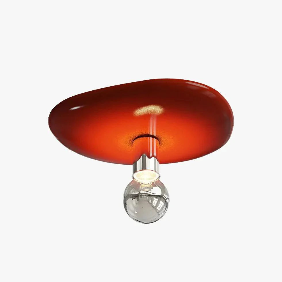 Red Irregular Round Design Recessed Ceiling Light Fixture - Rebooters