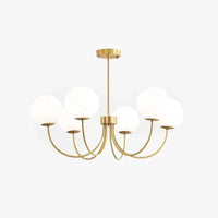 Curved And Branched Bedroom Gold Chandelier For Stylish Decor | Rebooters - Rebooters