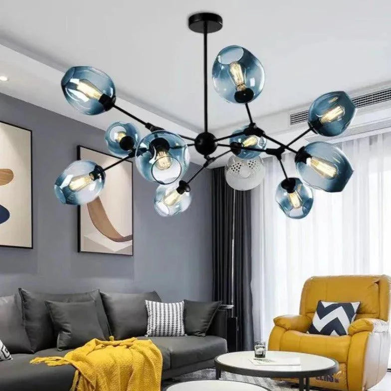 Radiating Multi-Head Colorful Glass Ball Pendant Light Fixture | Rebooters - Rebooters