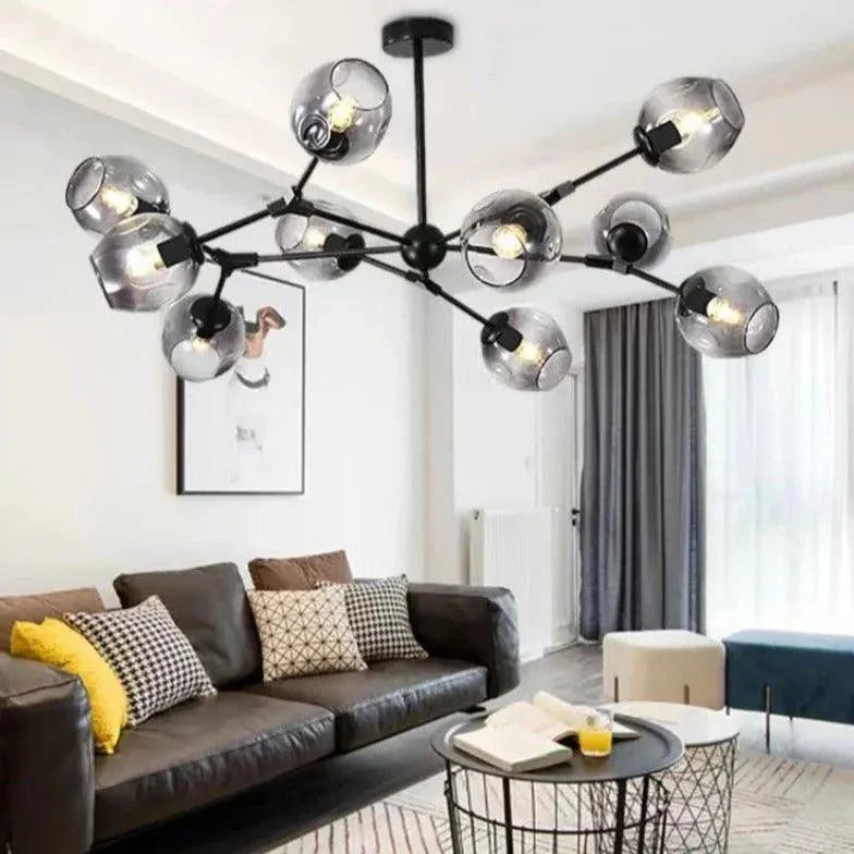 Radiating Multi-Head Colorful Glass Ball Pendant Light Fixture | Rebooters - Rebooters