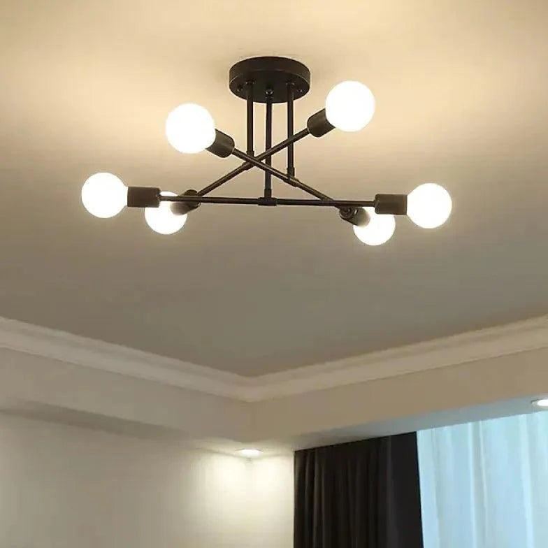 Multi-Arm Structure Gold Modern Ceiling Light Fixture | Rebooters - Rebooters