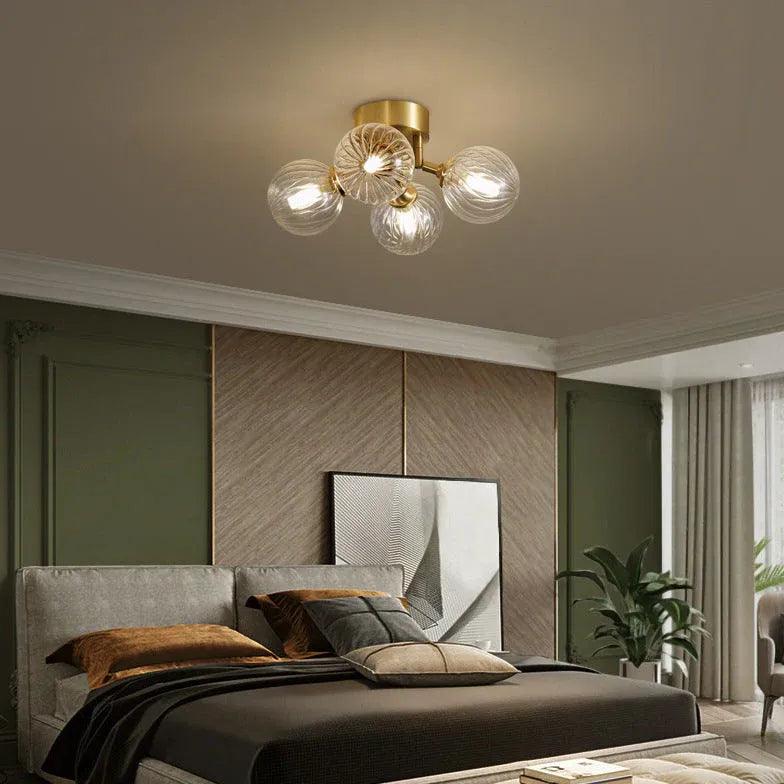 Multiple Matte Frosted Glass Spherical Ceiling Light Fixture - Rebooters