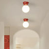 Spherical Glossy Modern Ceiling Light for Hallway Design - Rebooters