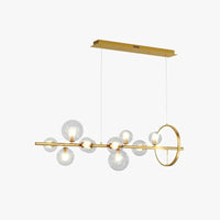 Linear Large Light Bulb Modern Chandelier for Living Room | Rebooters - Rebooters