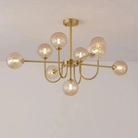 White Asymmetric Modern for Living Room Chandelier Design | Rebooters - Rebooters