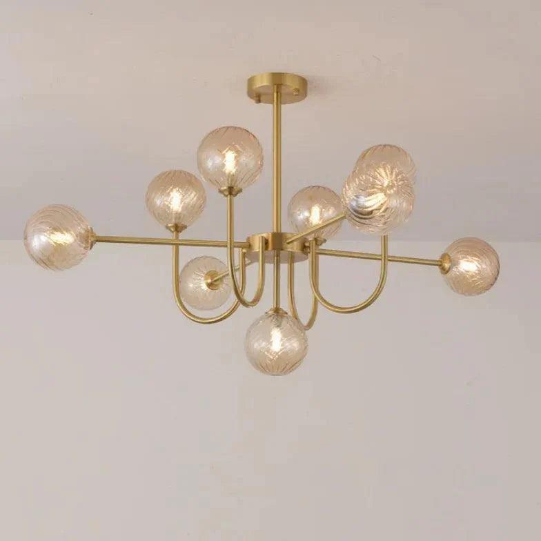 White Asymmetric Modern for Living Room Chandelier Design | Rebooters - Rebooters