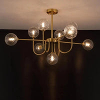 White Asymmetric Modern for Living Room Chandelier Design | Rebooters - Rebooters