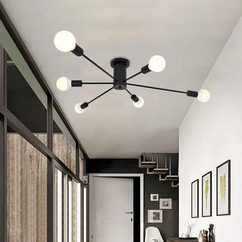 Light Industry Wind LED Flush Ceiling Lights for Indoor Use - Rebooters