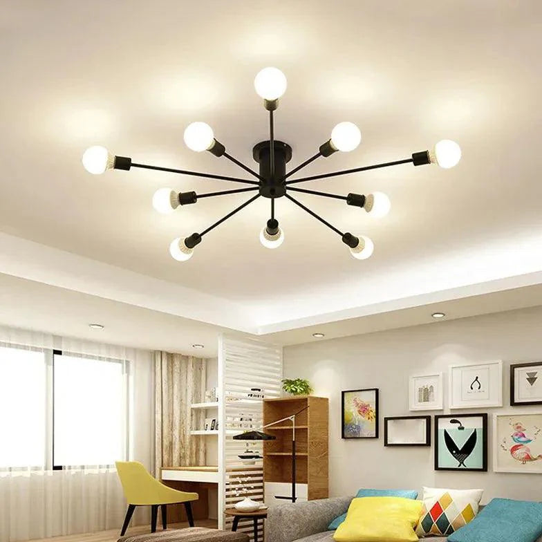 Light Industry Wind LED Flush Ceiling Lights for Indoor Use - Rebooters